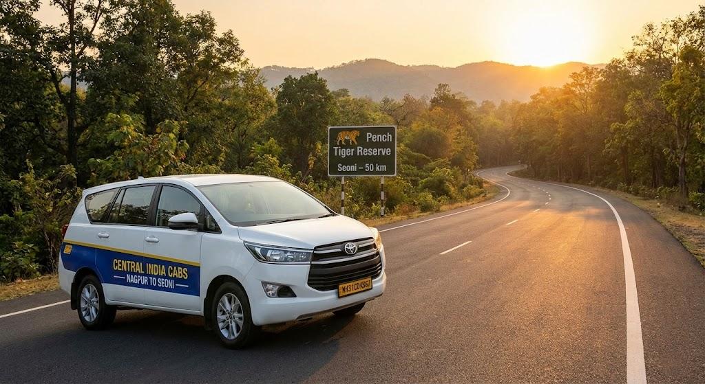 Nagpur to Seoni Cab Service, Scenic Drive via Pench Forest Khan Travel Agency